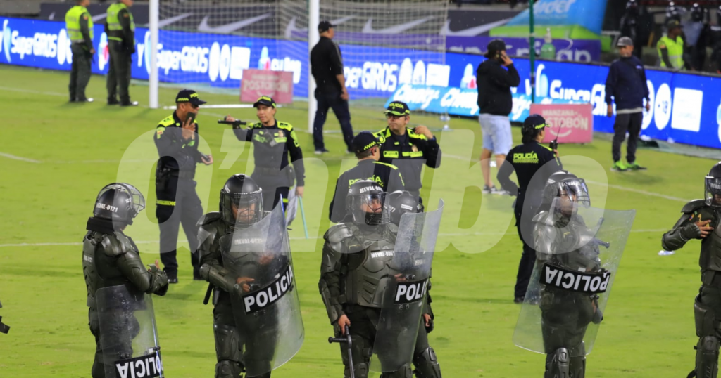 Disturbios Nacional vs Cali