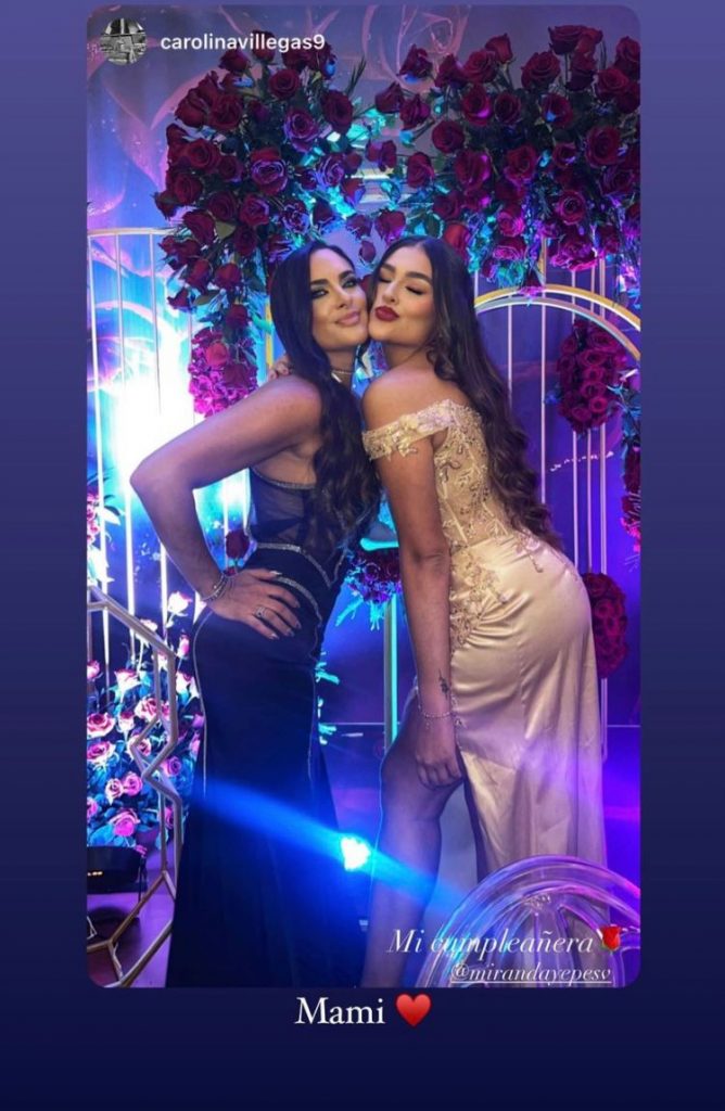 Miranda y su mamá, Carolina Villegas.