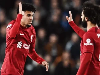 Luis Díaz y Mo Salah
