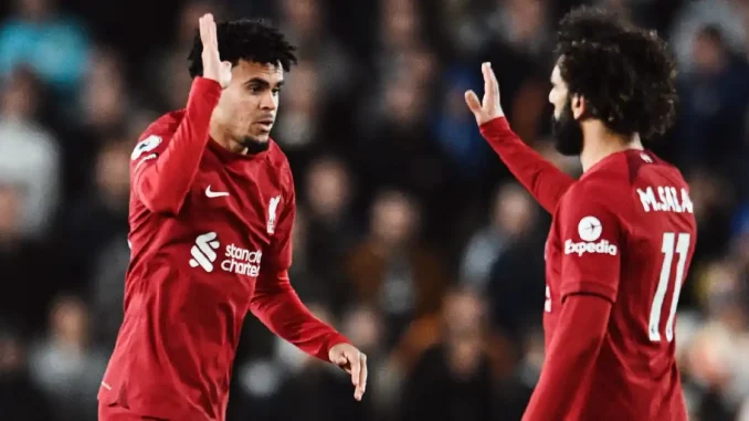 Luis Díaz y Mo Salah