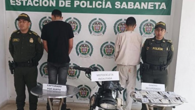 En Sabaneta: Le robaron $ 115 millones a un hombre, pero los lincharon y los capturaron