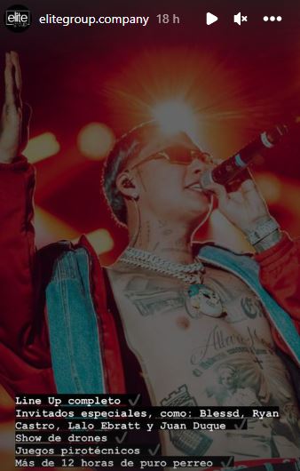 Respuesta indirecta del empresario del concierto de Arcángel. 
