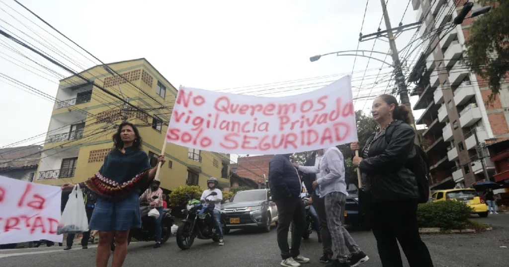 Comerciantes y habitantes del barrio Cabañas se manifestaron