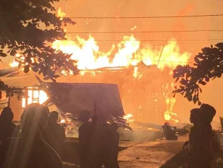 Incendio en Vigía del Fuerte.