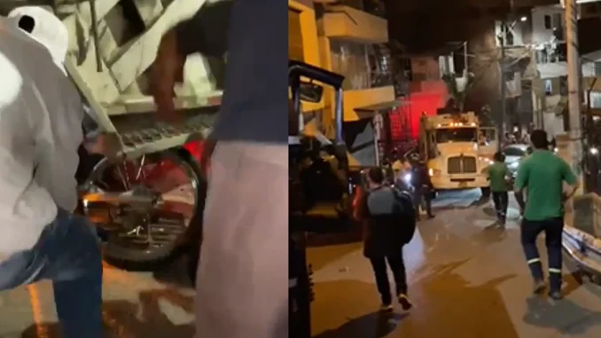 En el accidente de tránsito, ocurrido en el barrio Popular, fallecieron dos personas que iban en una motocicleta.