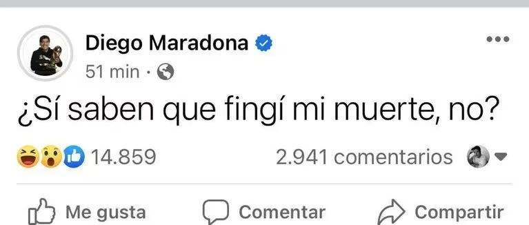 Facebook Maradona