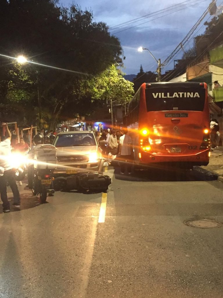 Accidente en el barrio La Libertad