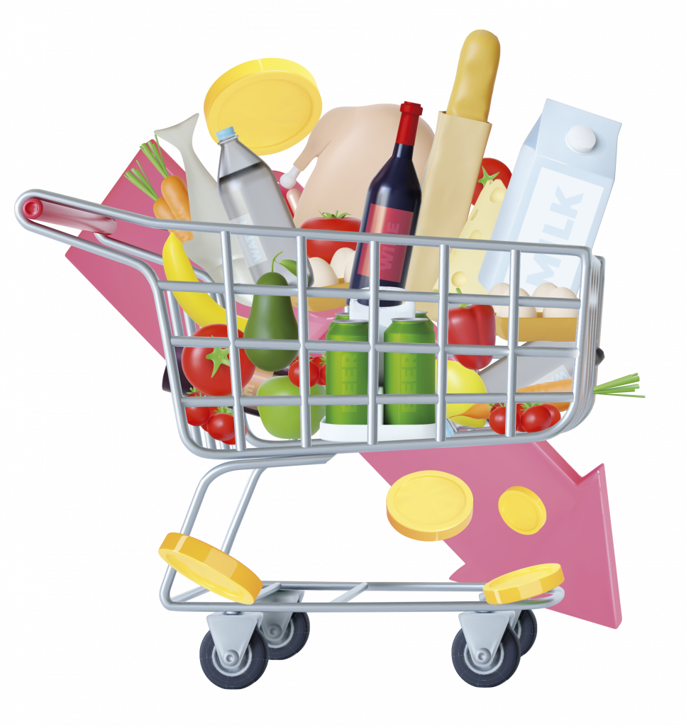 Mercado, precio, alimentos, supermercado, costo, ipc