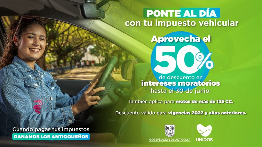 Pieza con explicación de descuento en impuesto. 