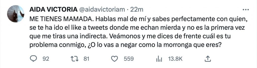 Respuesta de Aida Merlano a Valeria Giraldo 