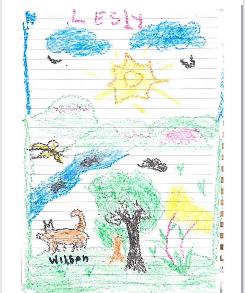 Dibujo de Lesly para Wilson 