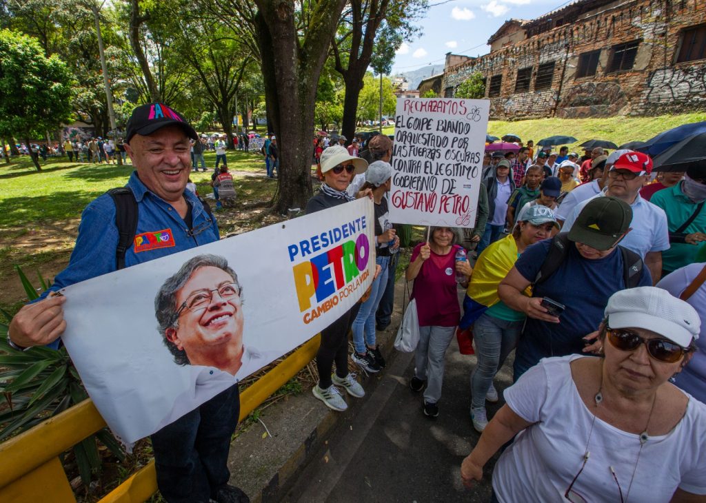 Marcha a favor de Petro en Medellín