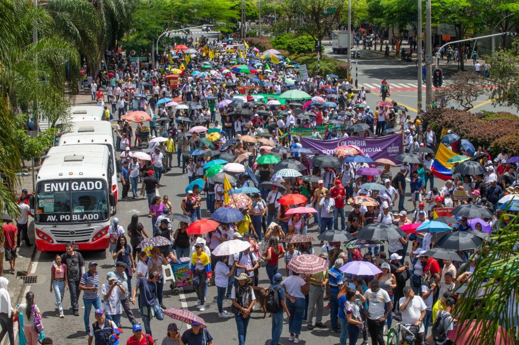 Marcha a favor de Petro en Medellín