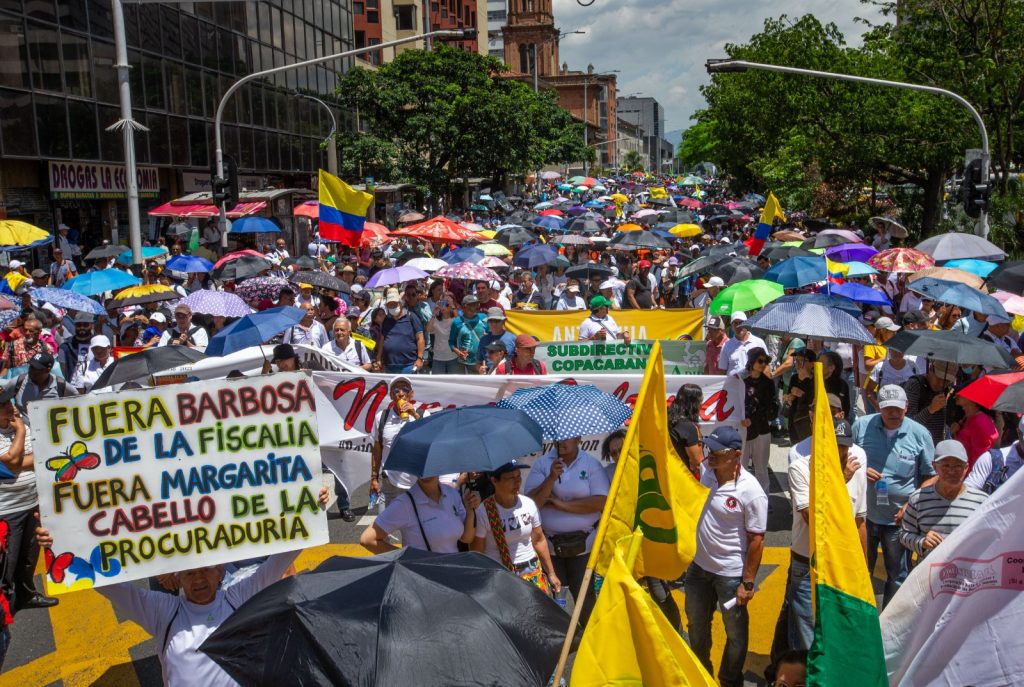 Marcha a favor de Petro en Medellín