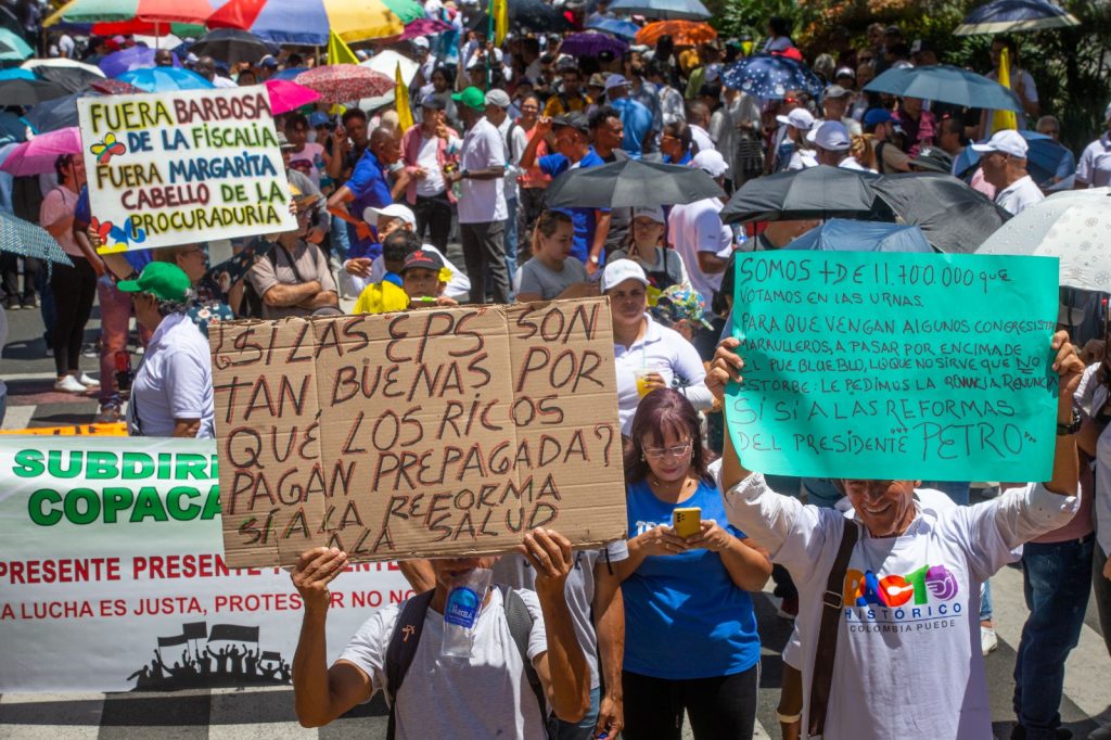Marcha a favor de Petro en Medellín