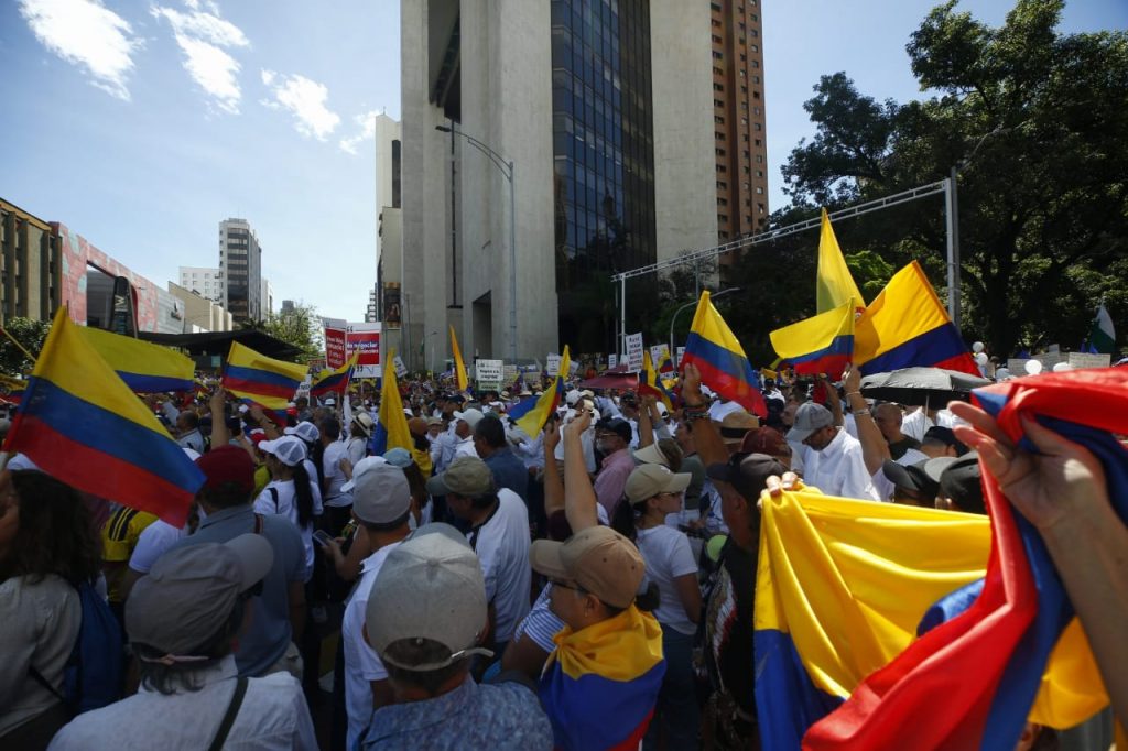 Marcha en Medellín 