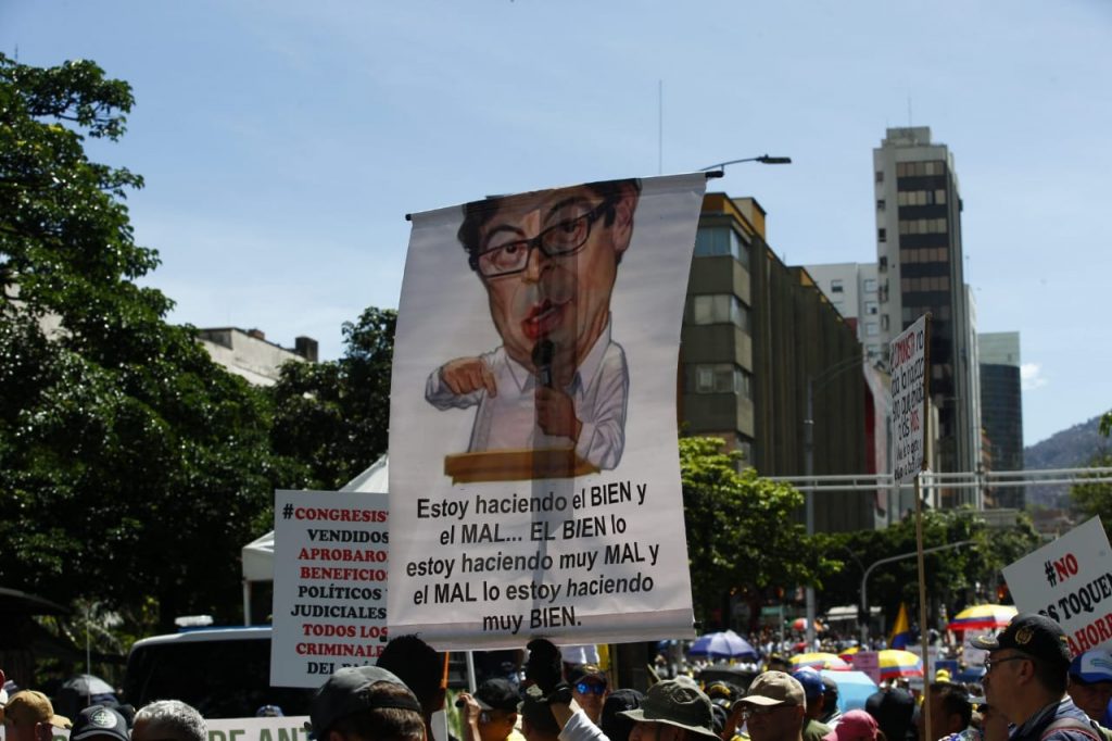 Marcha en Medellín. 