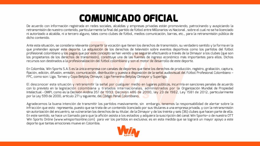 Comunicado de prensa 