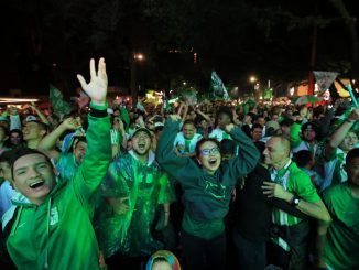 Hinchas de Nacional, final de la liga