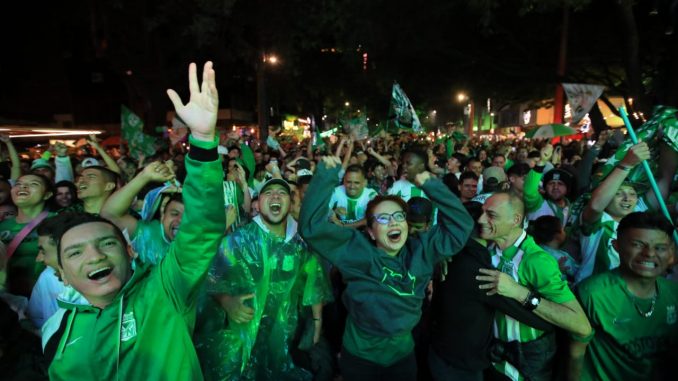 Hinchas de Nacional, final de la liga