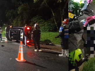 Grave accidente en Las Palmas dejó 1 policía muerto