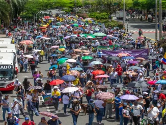 Marcha en apoyo al Gobierno de Petro en Medellín fue masiva