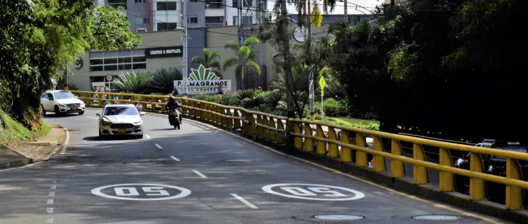 Límites de velocidad en Medellín