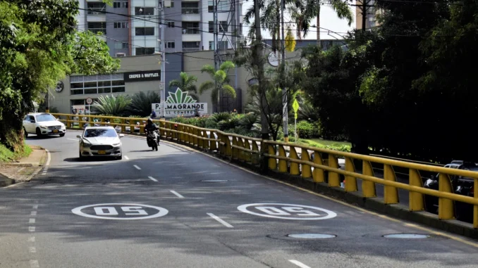 Límites de velocidad en Medellín