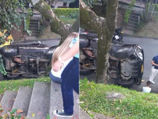 Niños-heridos-por-volcamiento-de-carro