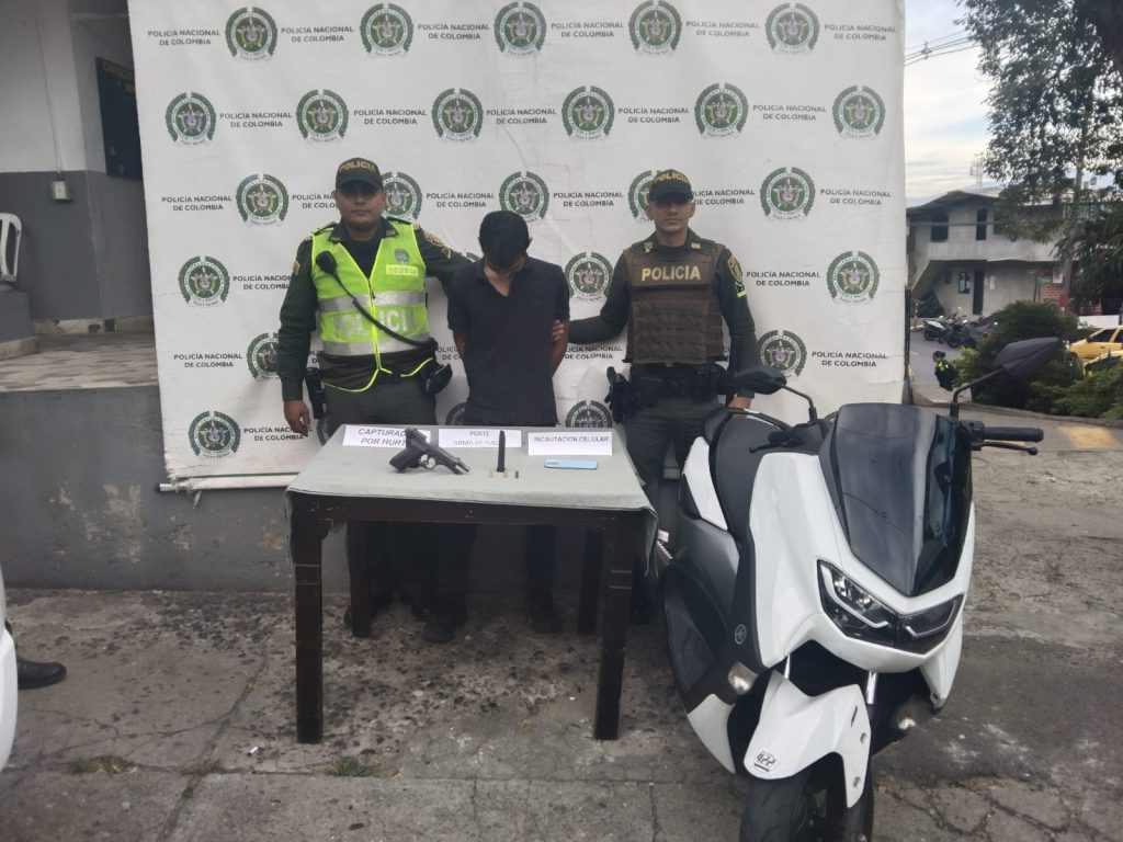 Hombre capturado por hurto 