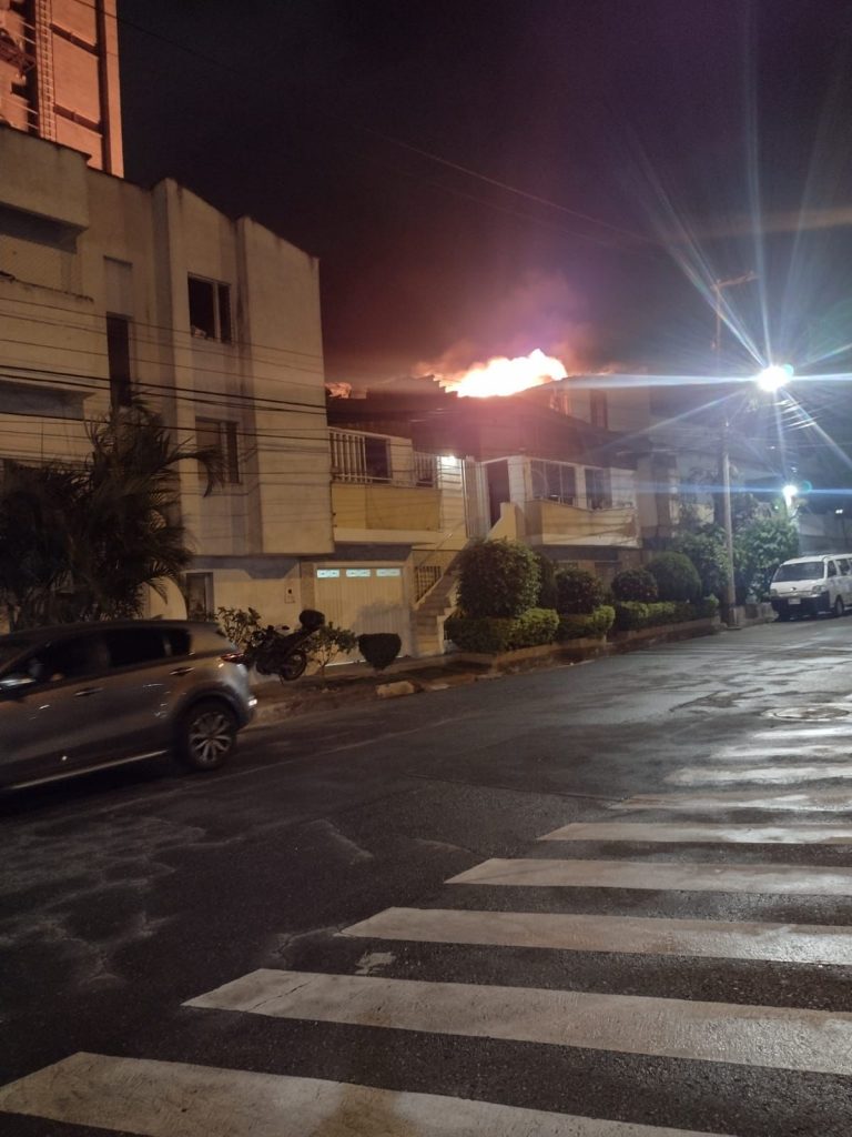 Incendio en La Floresta 