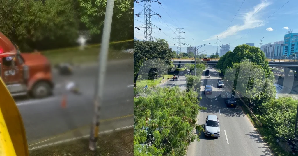 Accidente con habitante de calle fallecido en la autopista Sur