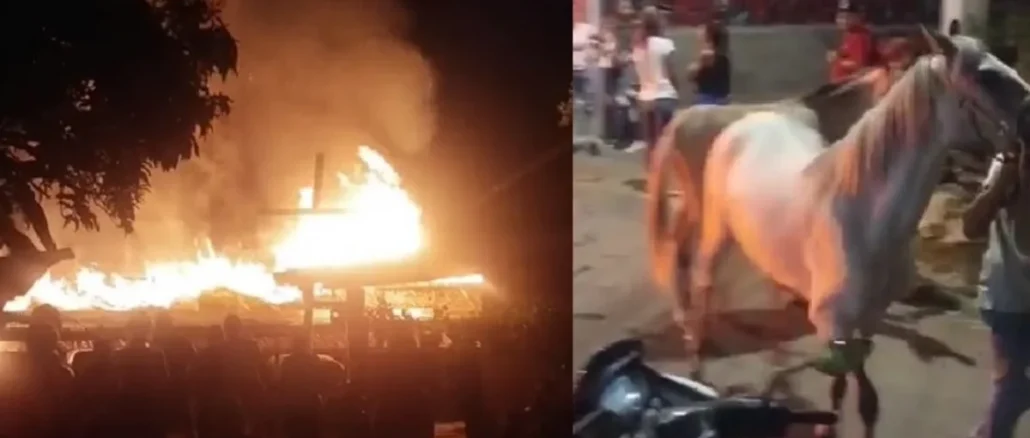 Se incendió una caballeriza en Sabaneta