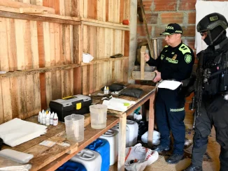 Hallan laboratorio para el procesamiento de cocaína en Manrique