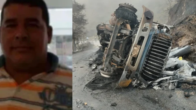Conductor muerto carro tanque