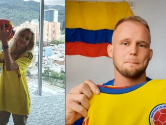 Embajadora Alemania camiseta colombia