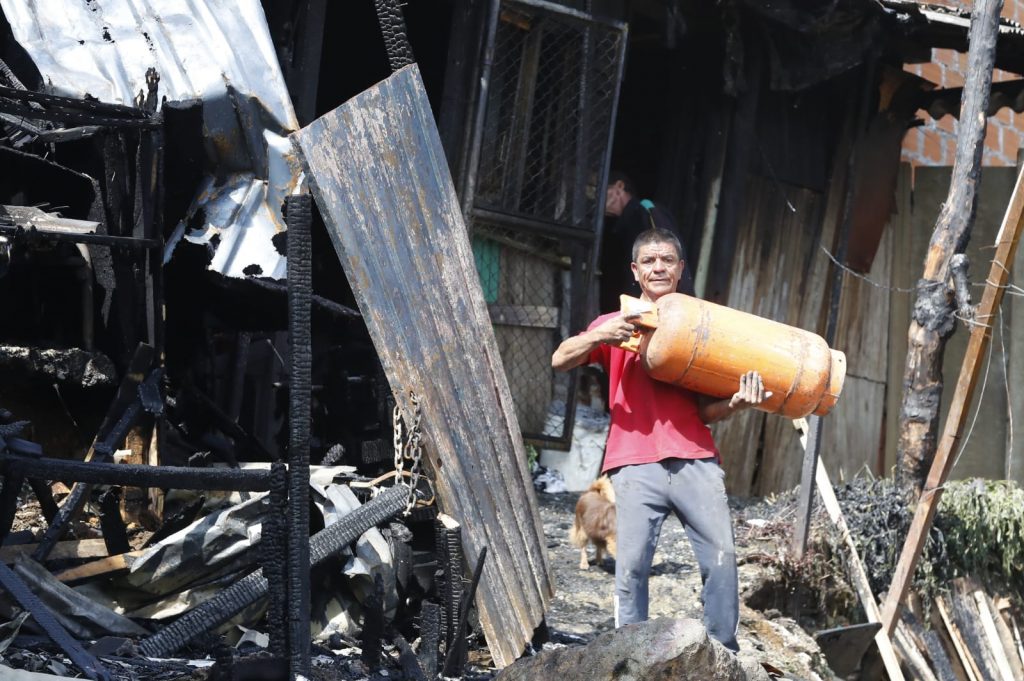 Incendio barrio San Francisco Itaguí 