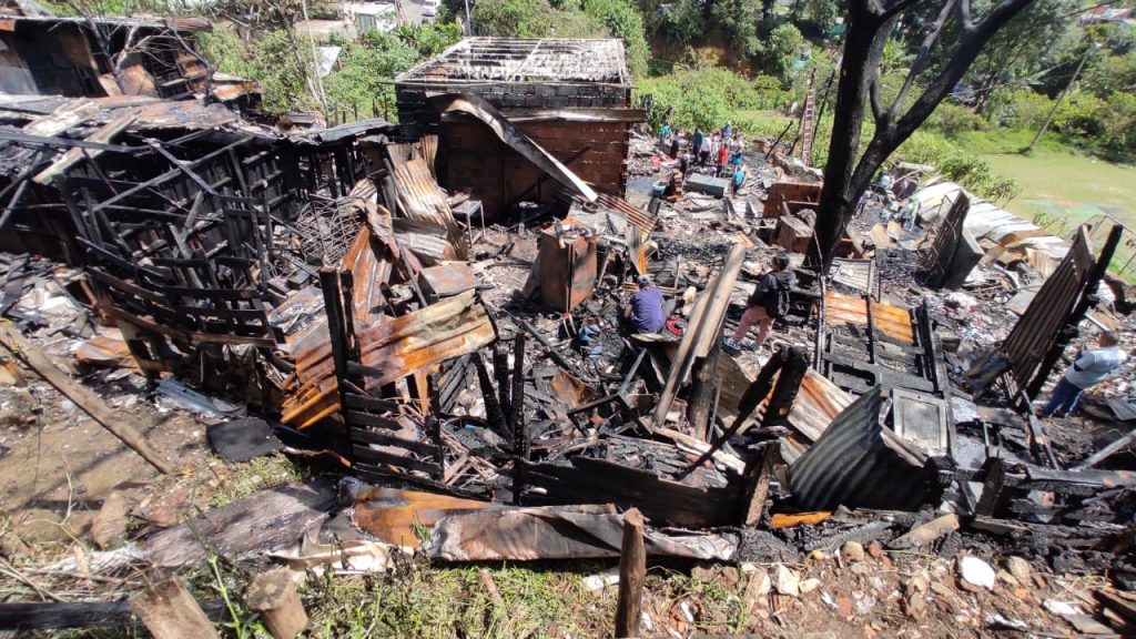 Incendio barrio San Francisco Itagüí