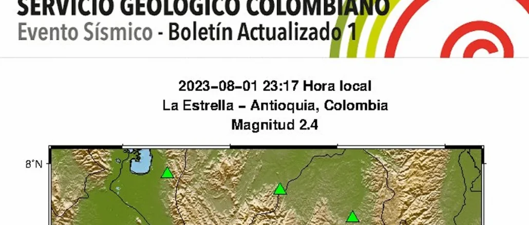 El temblor se sintió fuertemente en el Valle de Aburrá, principalmente en el municipio de La Estrella.