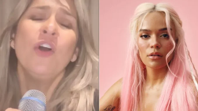 Vicky-Davila-cantando-Amargura-de-Karol-G