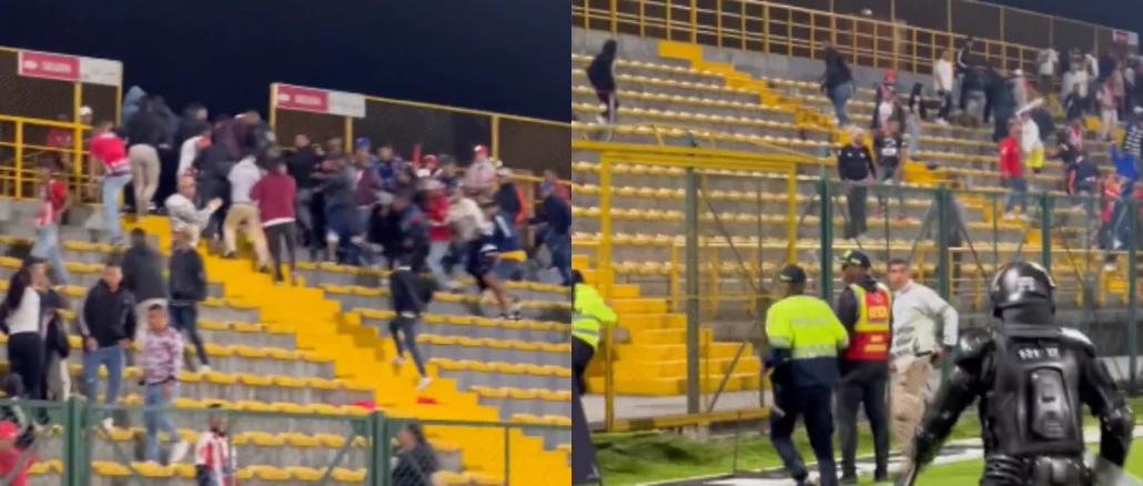 hinchas junior disturbios
