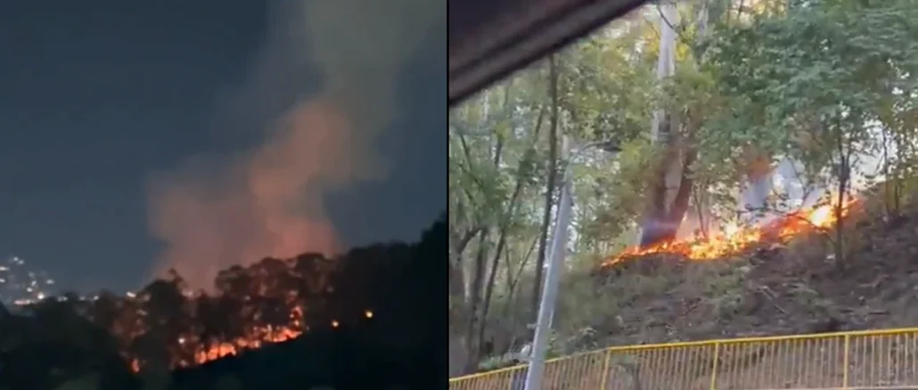 El Cuerpo de Bomberos de Medellín atendió tres incendios de cobertura forestal el pasado martes 8 de agosto.
