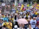 En la marcha convocada para el 16 de agosto en Medellín protestaron por los escándalos contra Petro.