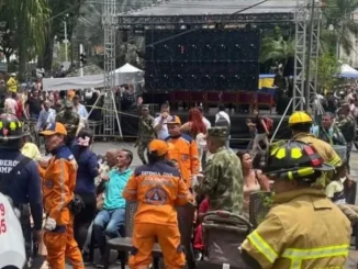 El accidente ocurrió durante un evento militar en el parque de Bello.
