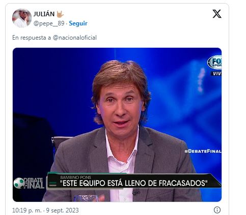 Derrota de Nacional