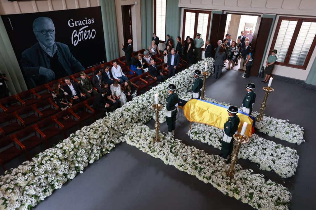 Así fue la despedida del maestro fernando Botero en Medellín.