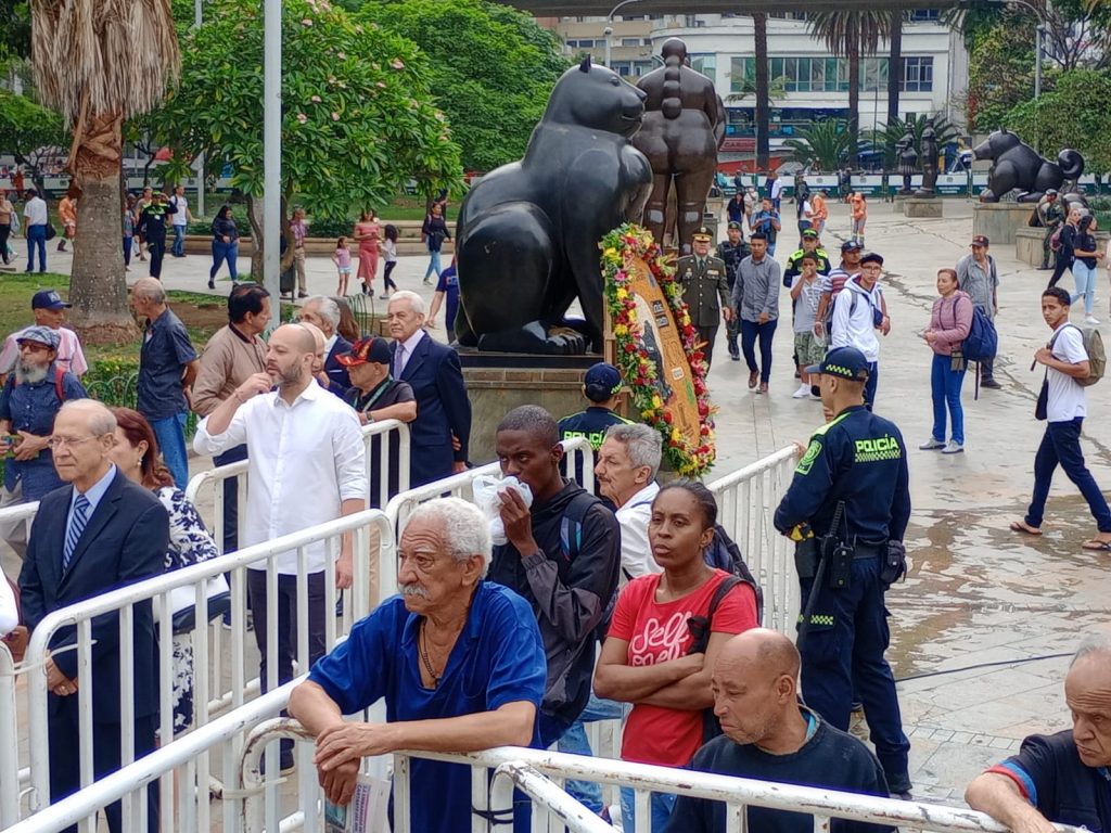 Así fue la despedida del maestro fernando Botero en Medellín.