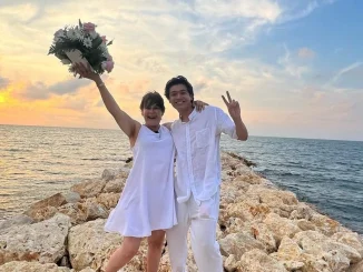 Aunque hace menos de un mes anunciaron su ruptura, Alina Lozano y Jim Velásquez se reunieron en Cartagena para celebrar su matrimonio.