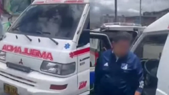 La ambulancia fue dejada a disposición de las autoridades, mientras que el conductor borracho fue multado.