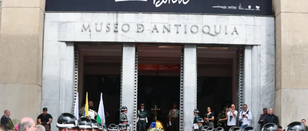 Así fue la despedida del maestro fernando Botero en Medellín.